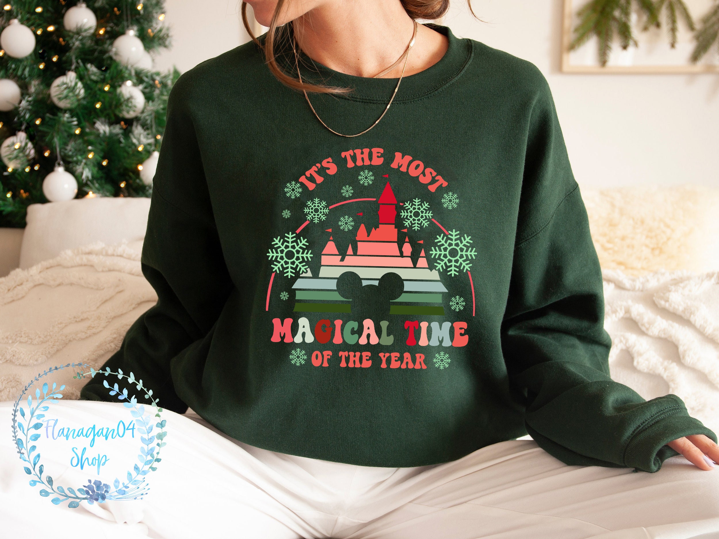 Discover Most Magical Time of the Year, Disney Castle Christmas Sweatshirt, Disneyland Christmas, Disney World Shirt, Disney Family hoodie, DL-310801