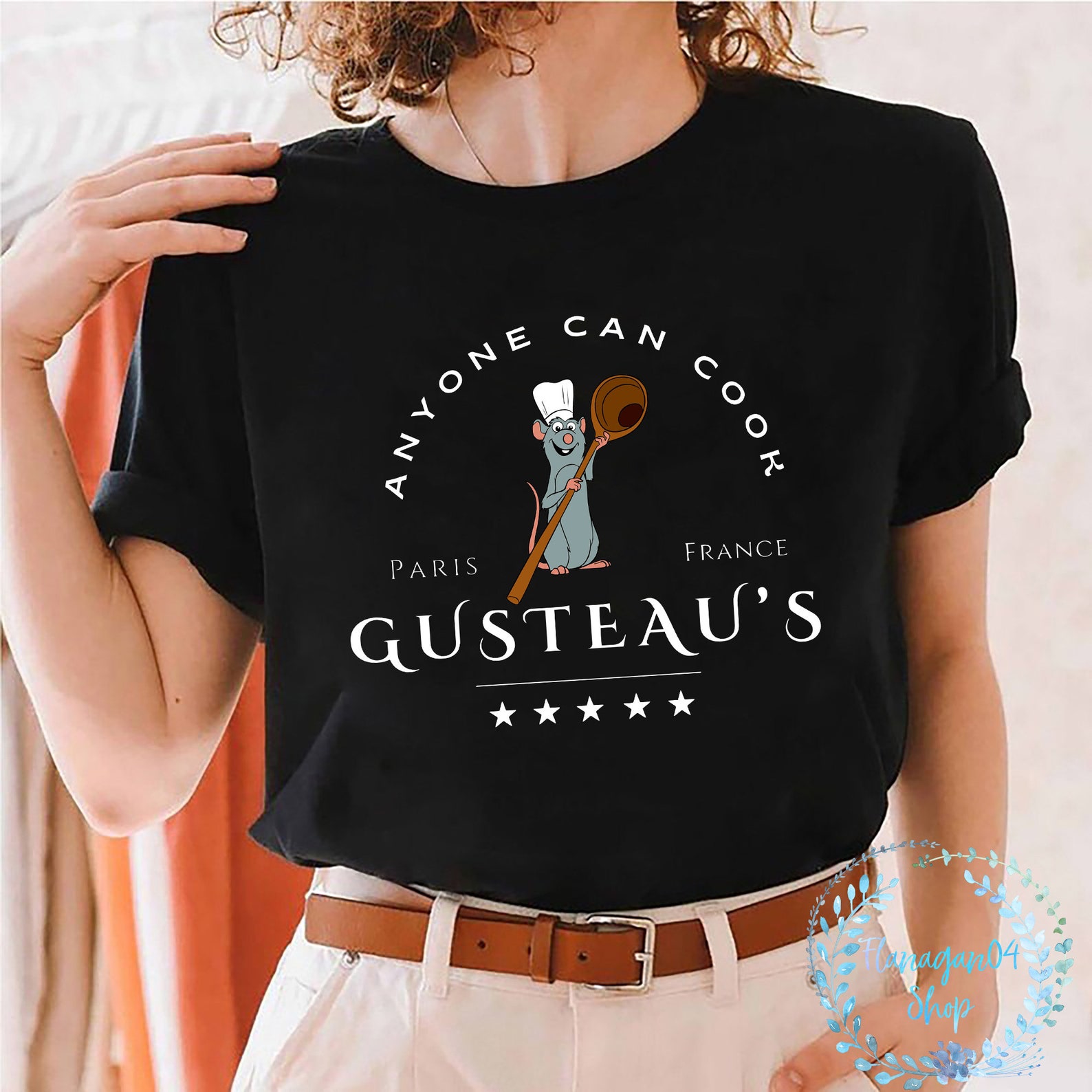 Remy Ratatouille Shirt Anyone Can Cook Gusteaus Culinary - Etsy