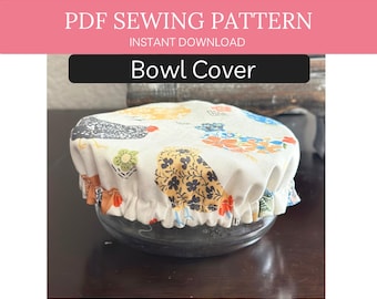 Beginner-Friendly Reusable Bowl Cover Sewing Pattern | Easy Step-by-Step Fabric Bowl Covers in 3 Sizes | Reversible DIY Tutorial