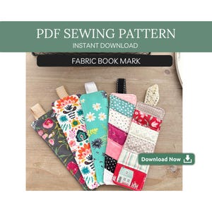 DIY Fabric Bookmark Pattern for Beginners | Perfect Christmas Gift | Unique  Gift for Moms, Friends, or Family | Easy Sewing PDF Pattern