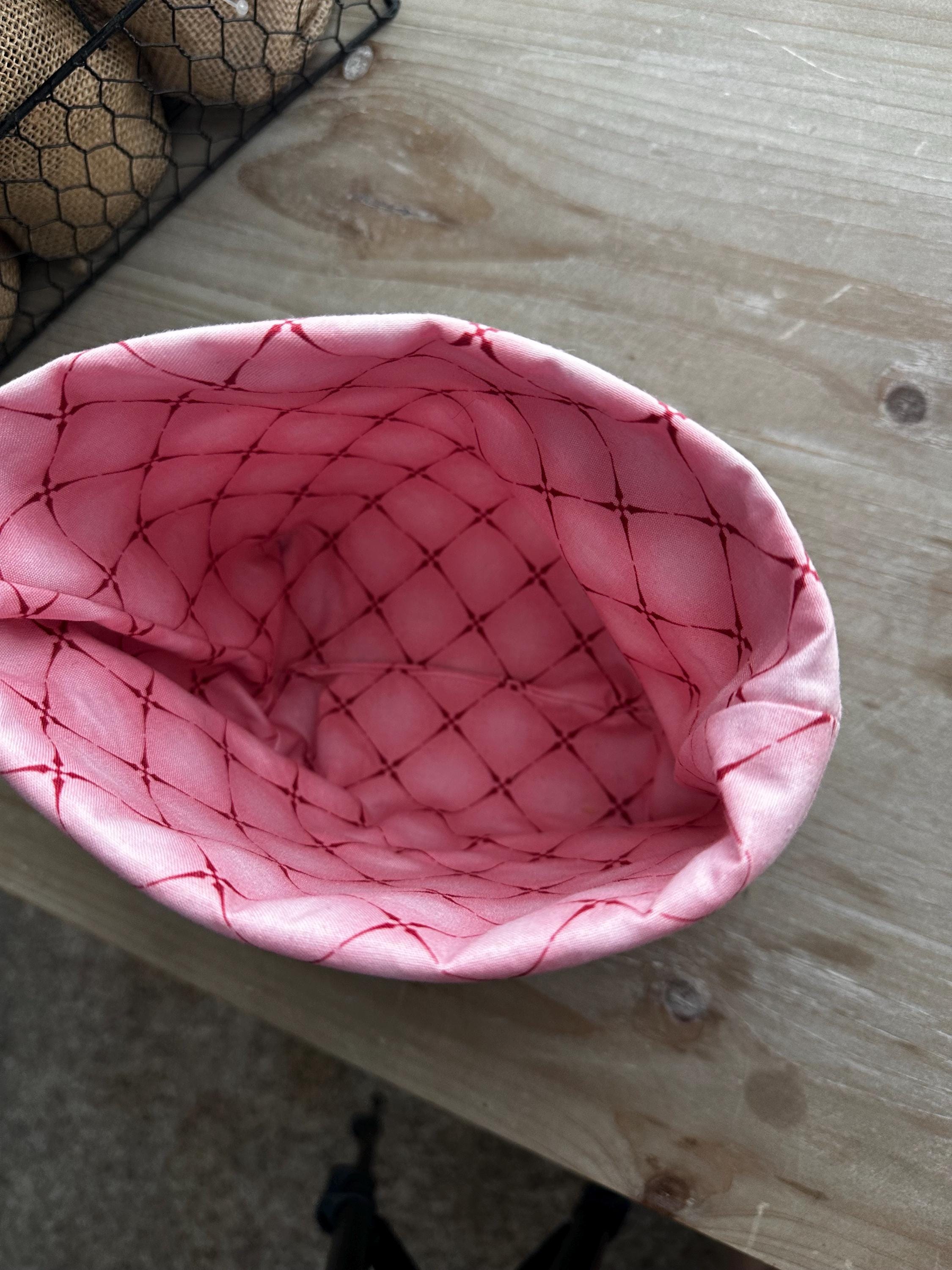 Floral Fabric Basket PDF Pattern - Easy Sewing Tutorial for Makeup ...