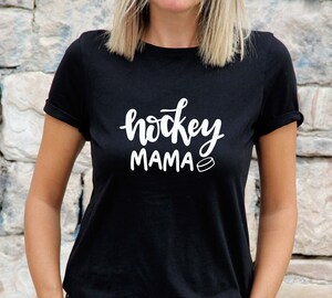 T-Shirt « Hockey Mom » Avec Imprimé Léopard - Cadeau Drôle Pour Maman De Joueur De Hockey
