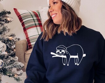 kids sloth christmas jumper