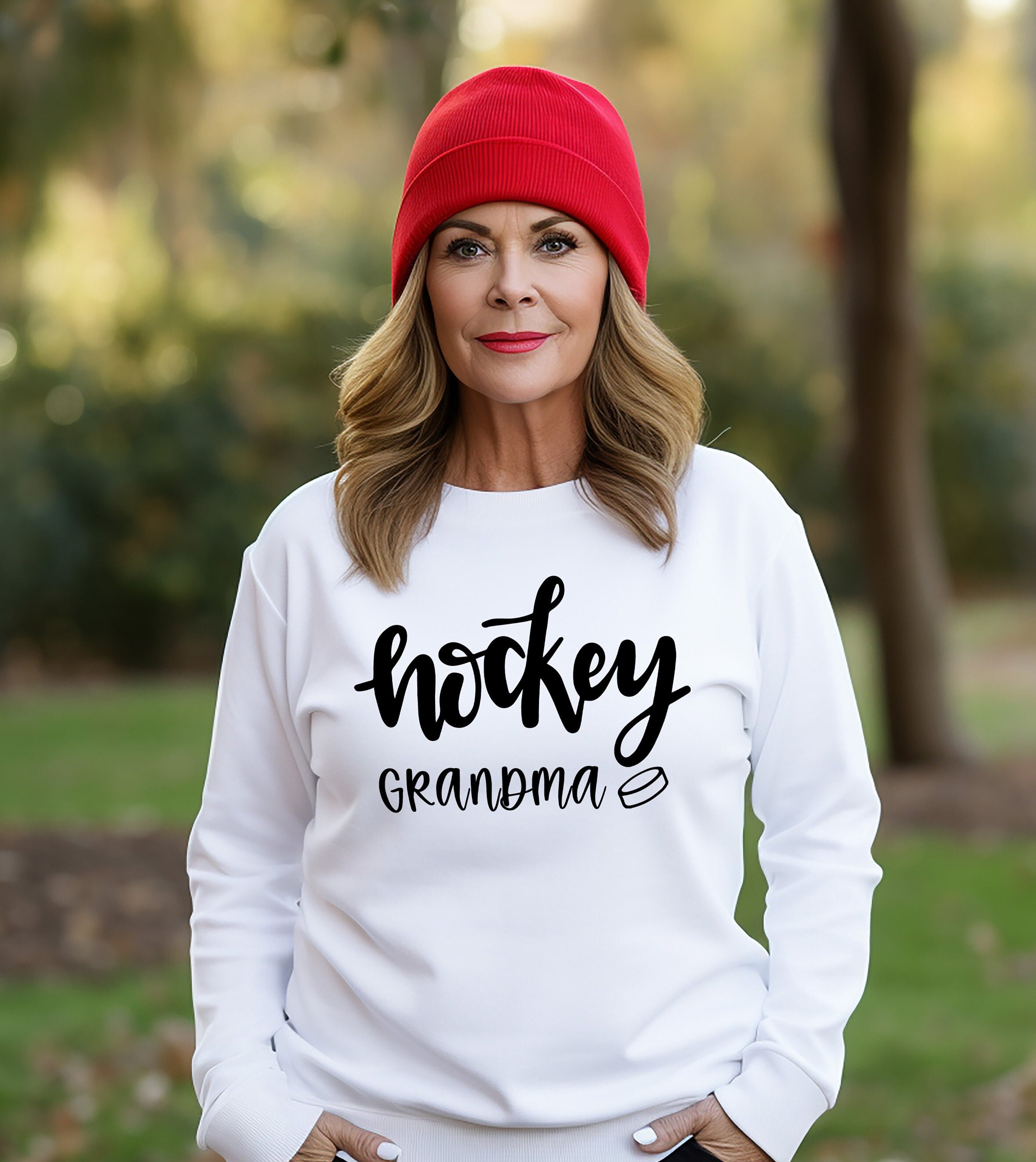 Hockey grandma sweatshirt sale