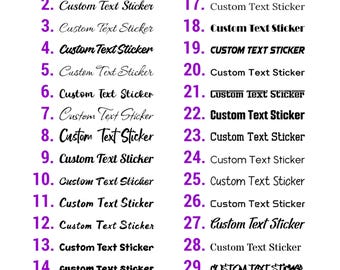 Custom Name Decals, Name Stickers