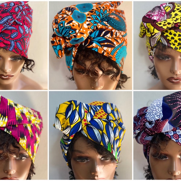 diadema de alambre flexible / diadema de cera africana modular / turbante de diadema de cera Ankara