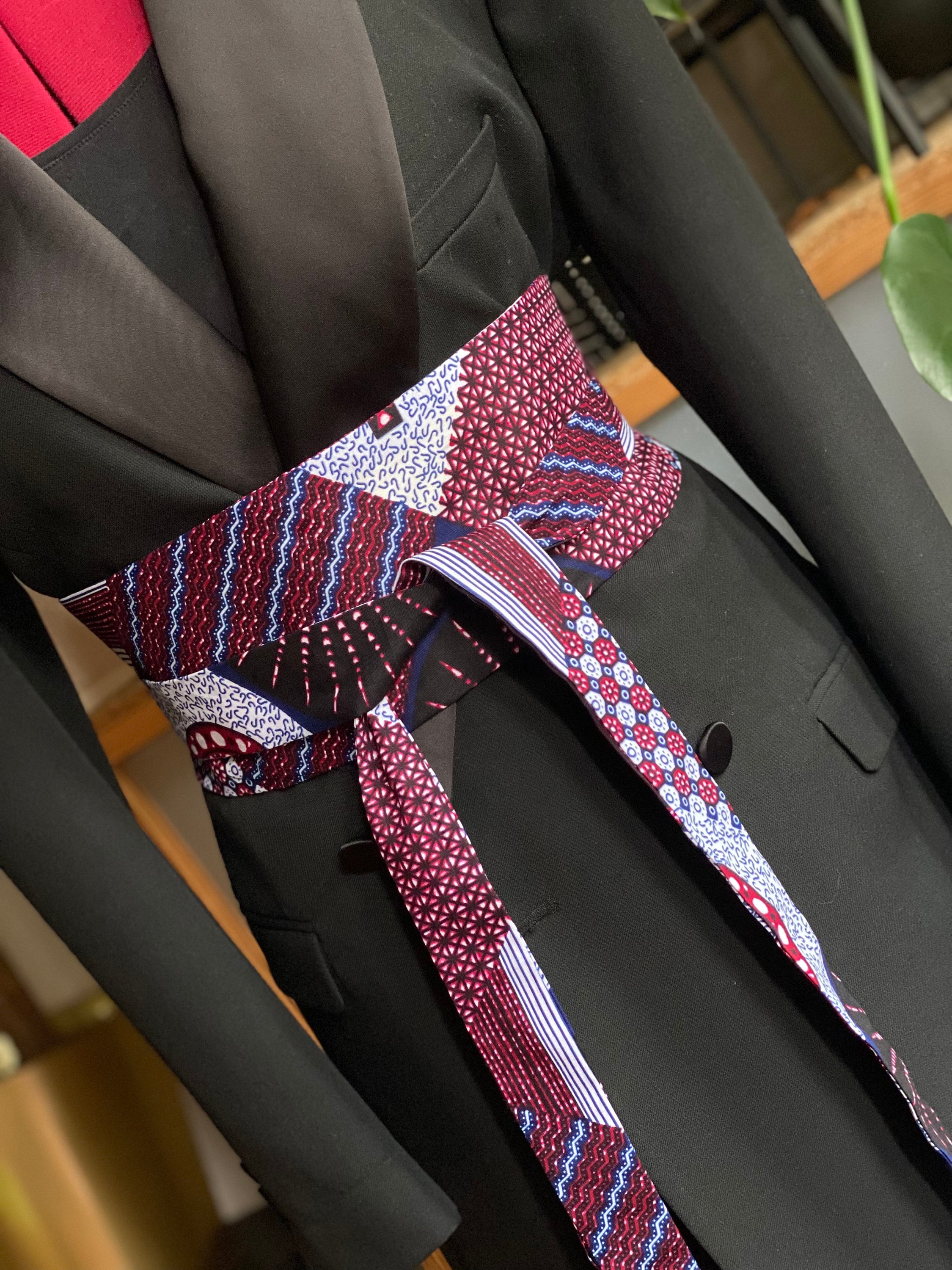 Wax Cotton Obi Belt – Bold and Comfortable Style