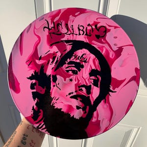 Hand-Painted Peep 12” Vinyl Record Art / LP Art / Hellboy image 4