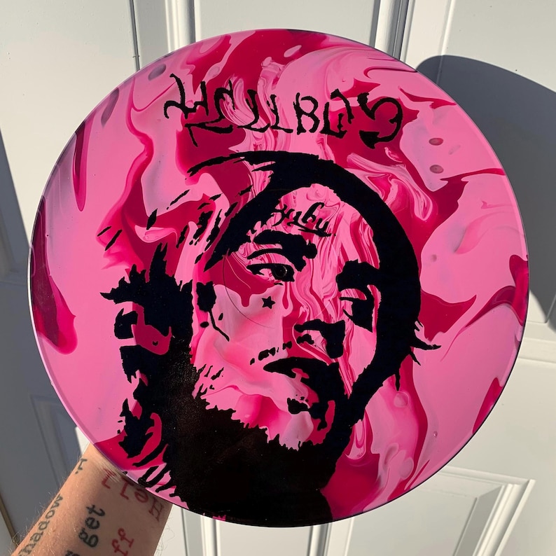 Hand-Painted Peep 12” Vinyl Record Art / LP Art / Hellboy image 4