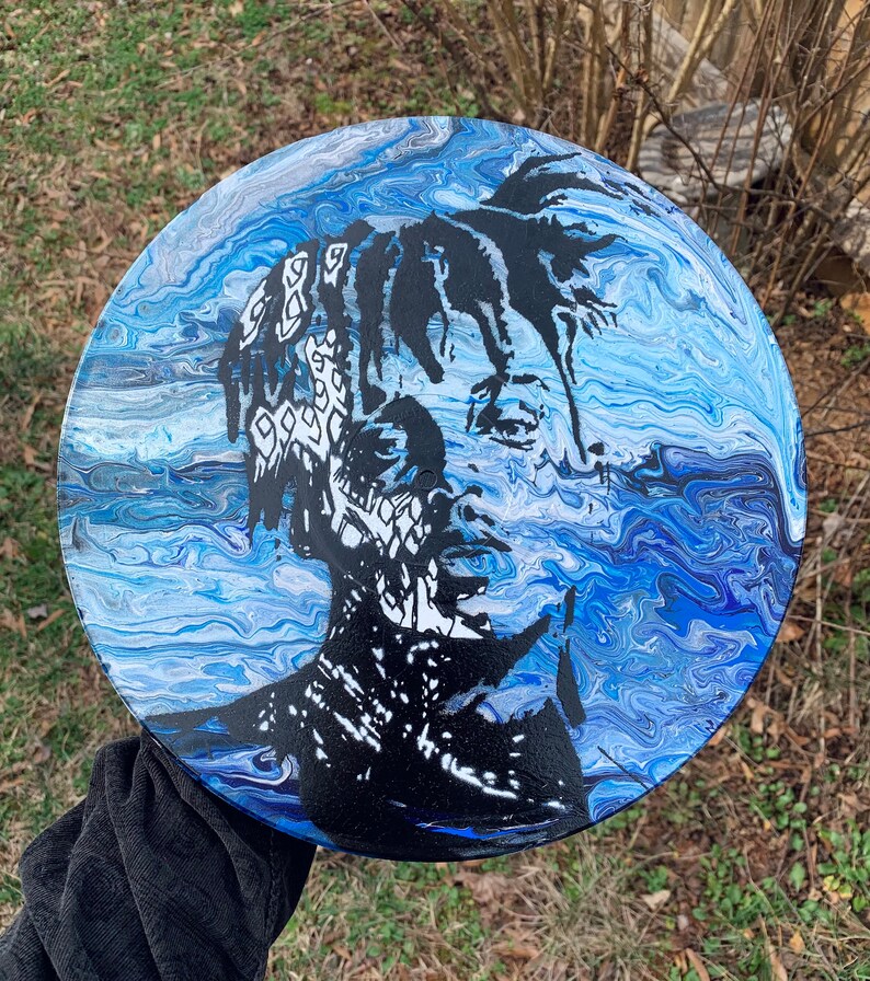Handpainted Juice WRLD 999 12 Vinyl Record LP Art Etsy