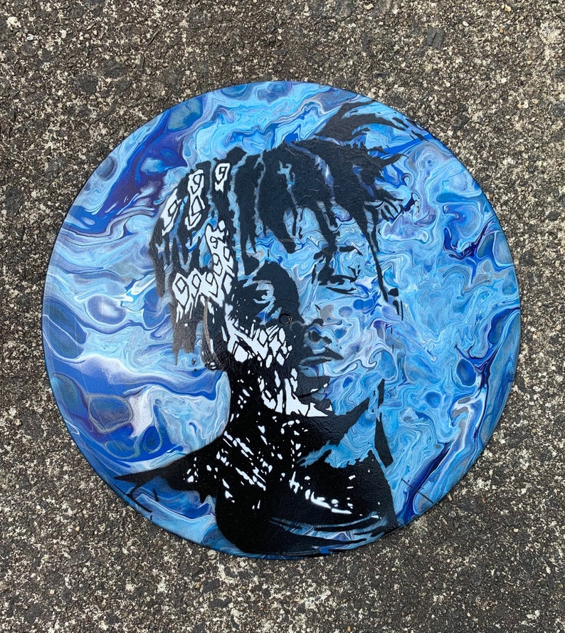 Handpainted Juice WRLD 999 12 Vinyl Record LP Art Etsy