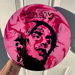 Hand-Painted Peep 12” Vinyl Record Art / LP Art / Hellboy image 5