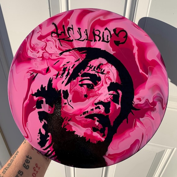 Hand-Painted Peep 12” Vinyl Record Art / LP Art / Hellboy