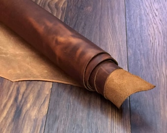 Piel Natural Bronceada 1.8-2 mm Cuero de Becerro, Cuero Efecto, Suministro para Artesanía de Cuero, Cuero para Organizador de Cuadernos y Bolsa de Tubería, cuero bronceado