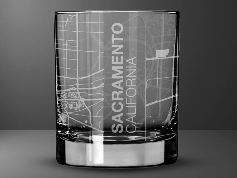 TwiceTravelled City Map Rocks Glass - Thumbnail 4
