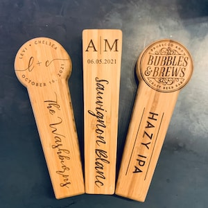 Personalized Bamboo Tap Handles