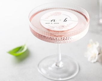 EDIBLE CLEAR birthday drink toppers , edible birthday decor, birthday party ideas, happy birthday drink toppers, clear drink toppers, bday