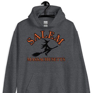 Salem Massachusetts Hooded Witches Sweatshirt Unisex Hoodie Halloween Fall Hoodies