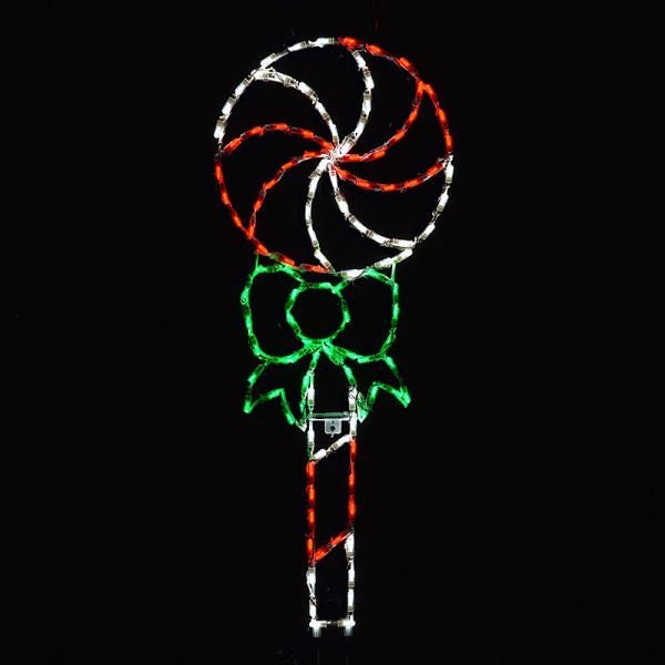 Lighted Christmas Lollipop Etsy