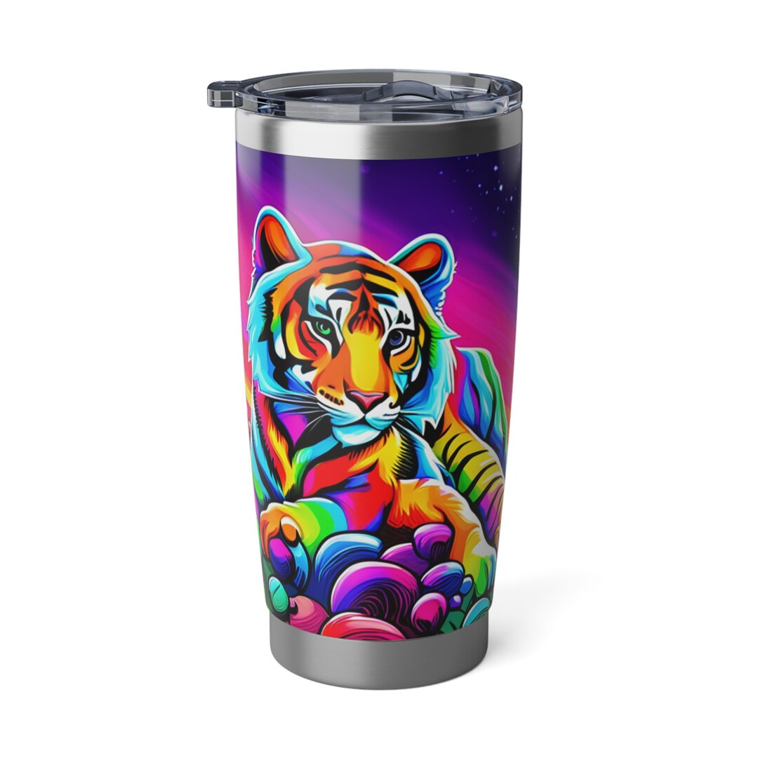 Rainbow Colorful Tiger Travel Coffee Mugs Tumblers Christmas - Etsy