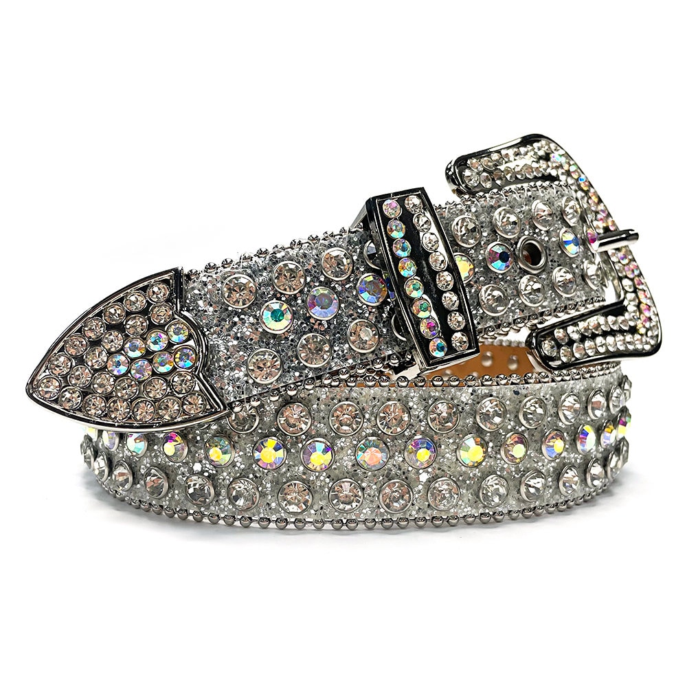 BB Simon Designer Belt For Men And Women Shiny Diamond Multicolor