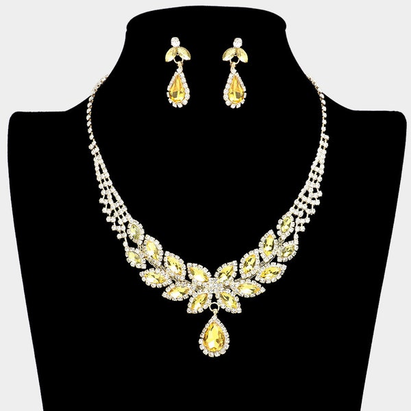 Yellow Costume Jewelry Etsy