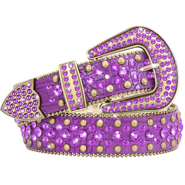 Rhinestone Belt Etsy