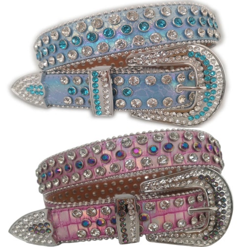 Green Rhinestone Western Belt Cowgirl Cowboy Bling Party Rodeo Etsy