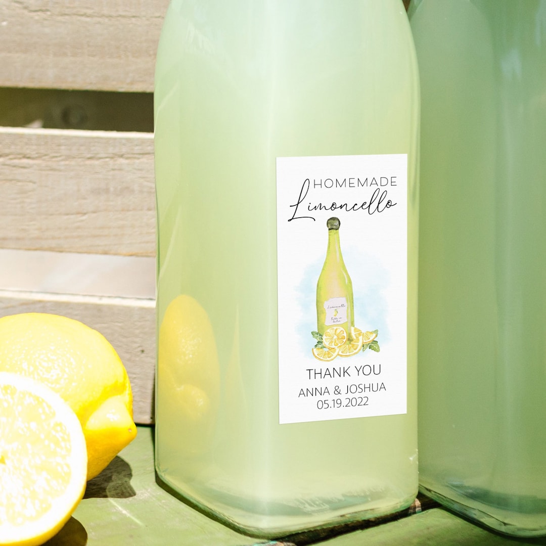 Printable Limoncello Tag Template Limoncello Labels Editable Tag for ...