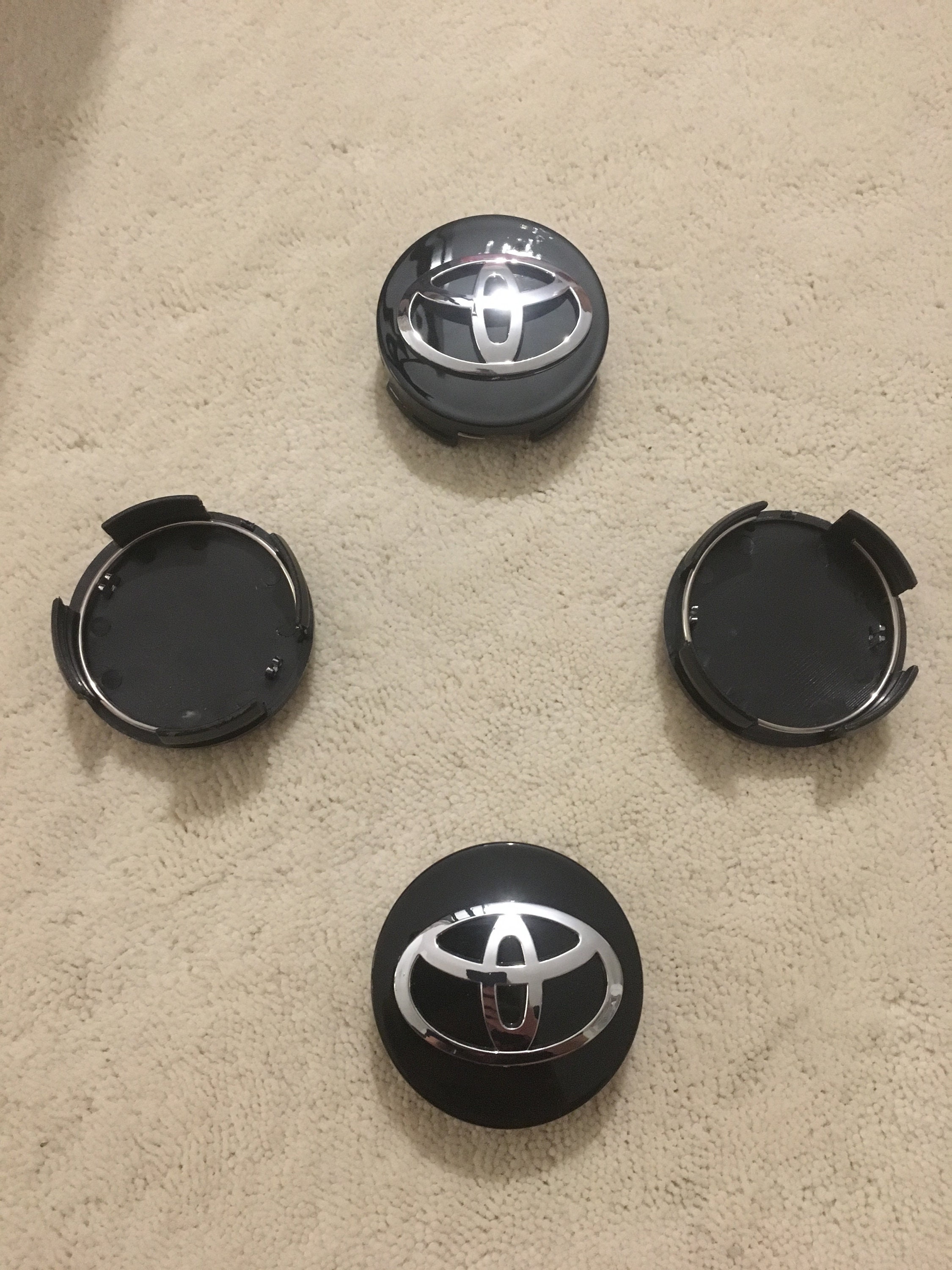 4 Pcs Full Set Toyota Wheel Center Hub Caps 62mm 244 Inch Etsy 