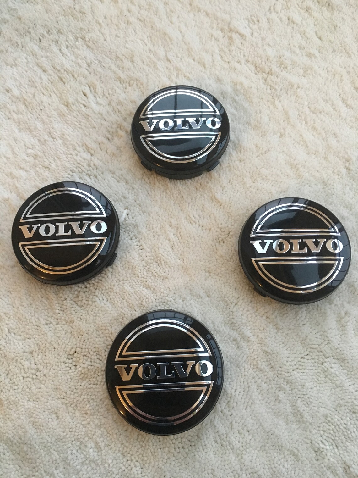 4pcs 64 mm 2.52 inch BLACK VOLVO Wheel Center Hub Caps Etsy