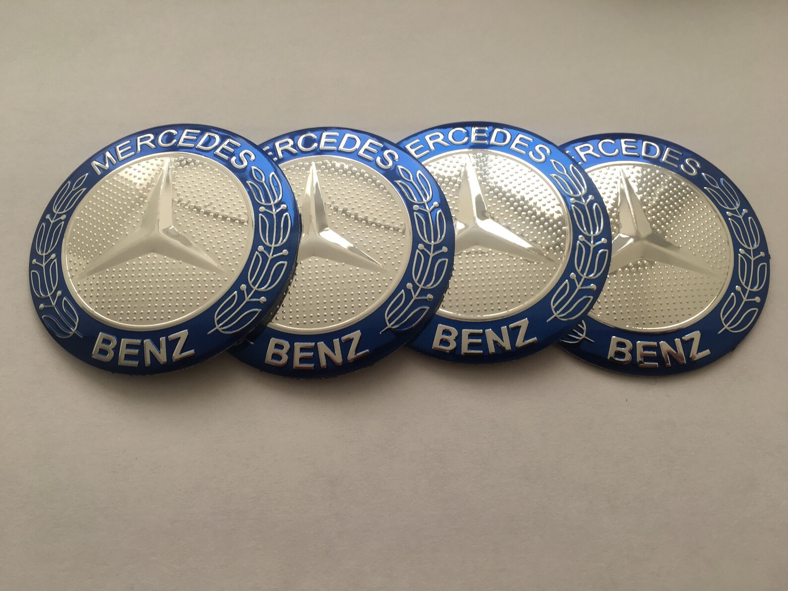 4 pcs Set MERCEDES BENZ wheel center hub caps stickers 56mm Etsy