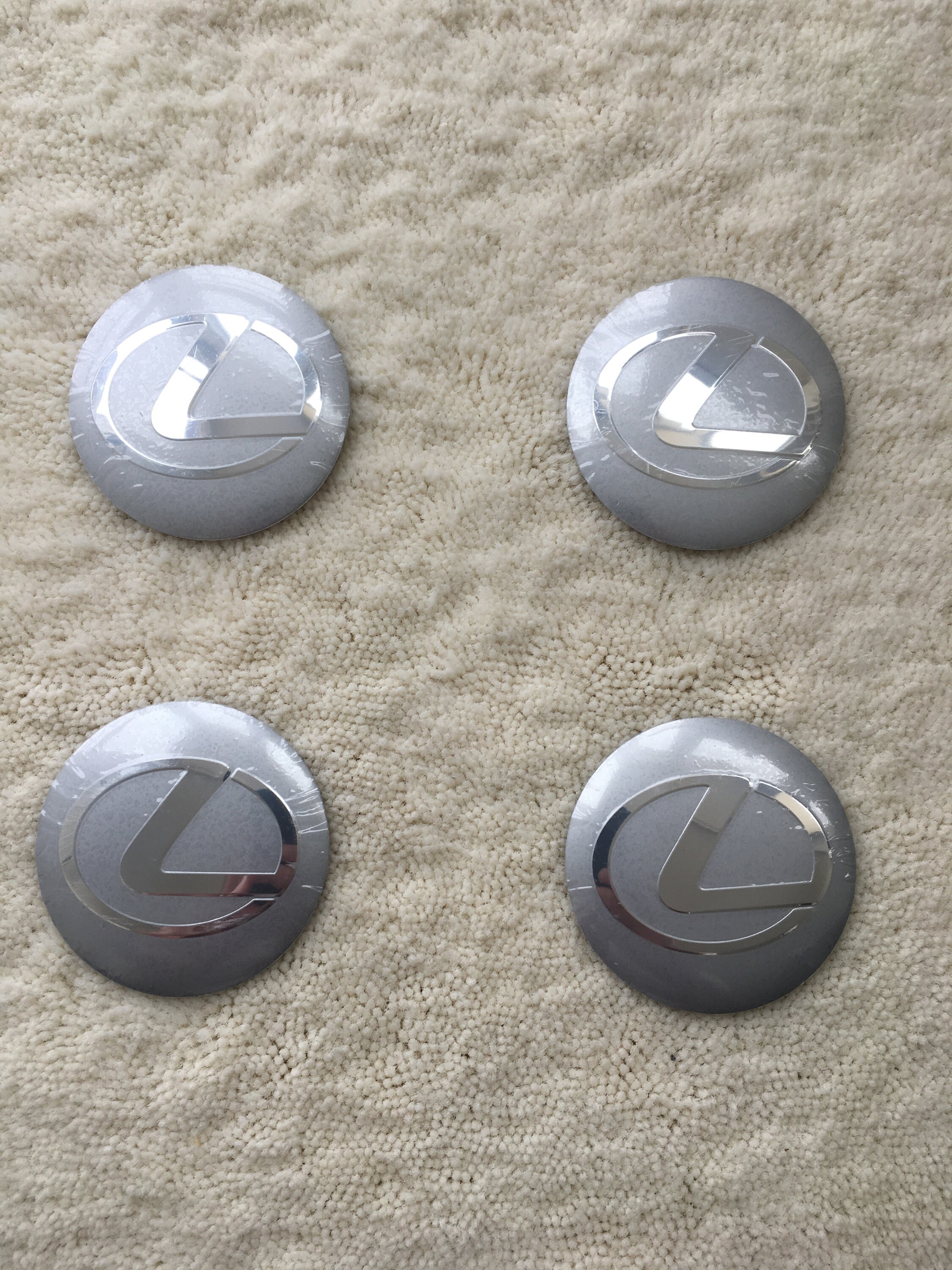 4 Pcs Lexus wheel center hub caps stickers 56mm Silver Etsy
