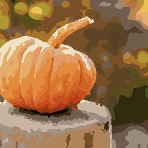 Pumpkin Paint by Number Kit -a Fun Fall Activity!