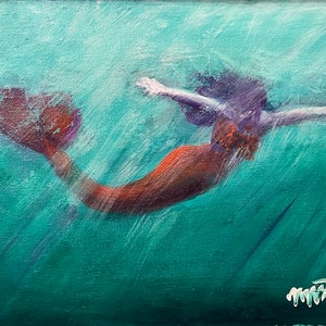 Unknown Depths - Mermaid Art Print