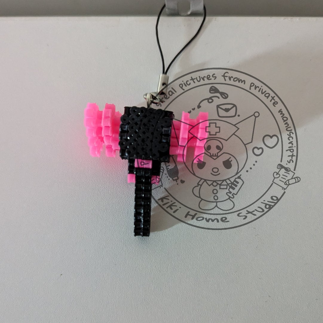 Blackpink Lightstick Keychains 3D Perler Beads, Pixel Art Blackpink Lightstick Keychains 3D Perler Beads, Pixel Art