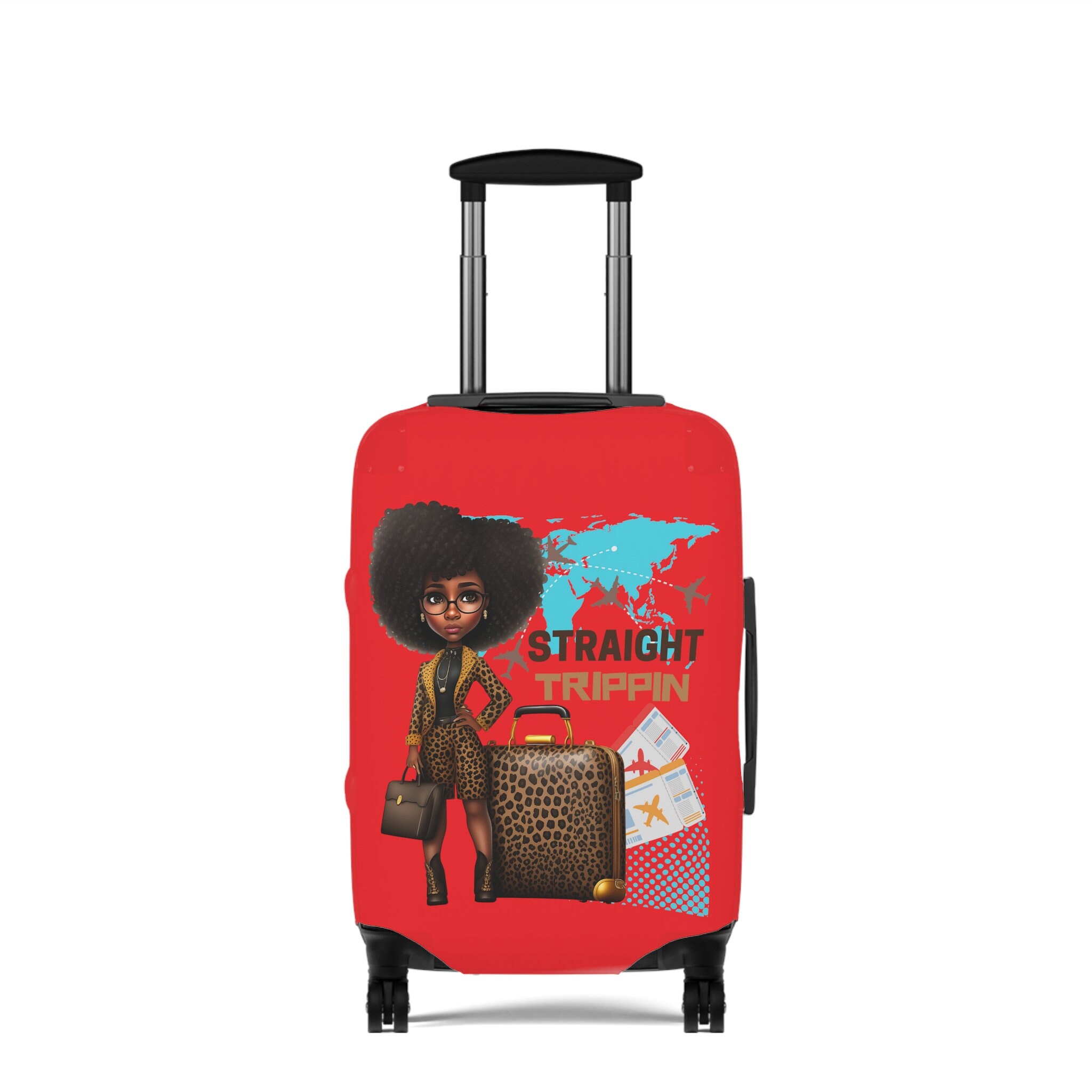 She's fierce and catching flights - "Straight Trippin" Luggage Cover