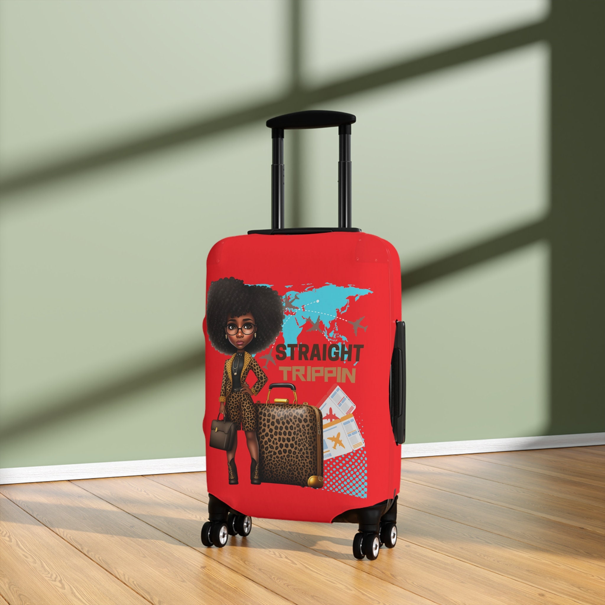 She's fierce and catching flights - "Straight Trippin" Luggage Cover