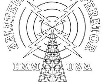 Personalized Ham Radio Callsign LED Light, Dual Power Base