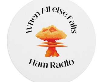 Ham Radio Mouse Pad, Operator Gift, Neoprene Desk Mat