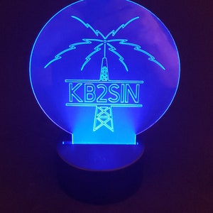 Ham Radio, Call Sign, Ham, Gmrs, Ham Radio Gifts, LED light, Personalized Ham Call sign LED Lights
