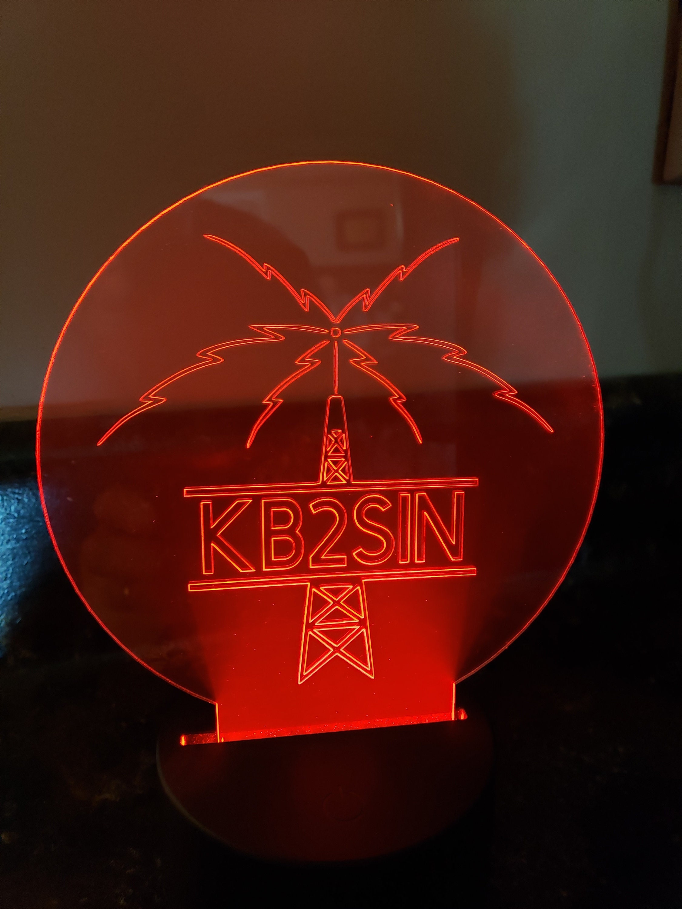 Personalized Ham Call sign LED Lights Etsy