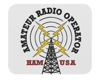 Ham Radio Operator Mouse Pad, Personalized Desk Mat