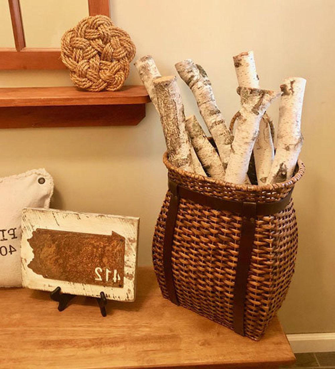 7 White Birch Logs Birch Branches Yule Log Rustic Christmas Etsy