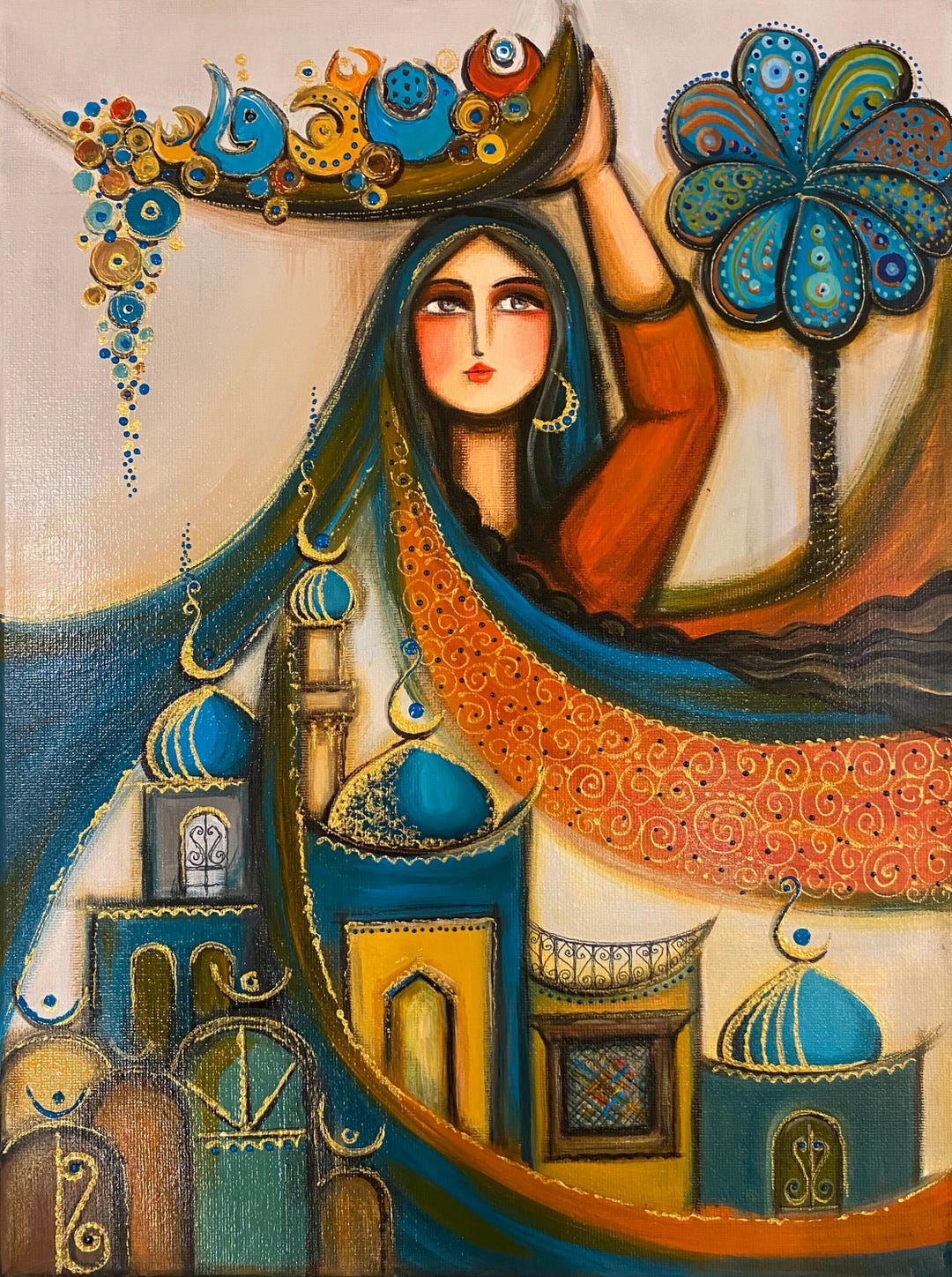 original-iraqi-art-a-country-in-a-gown-traditional-and-cultural
