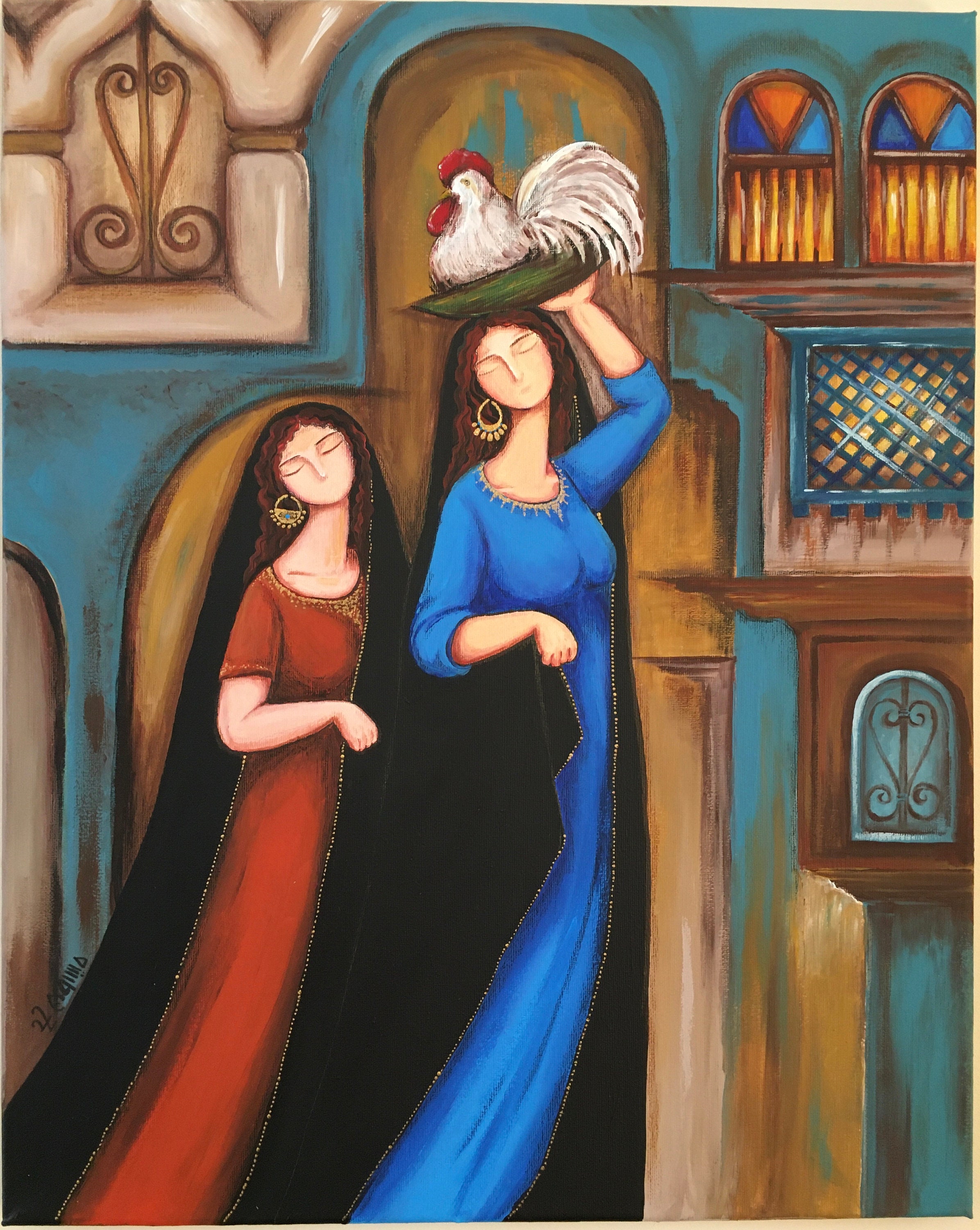 アラビアの壁飾り(イラク)