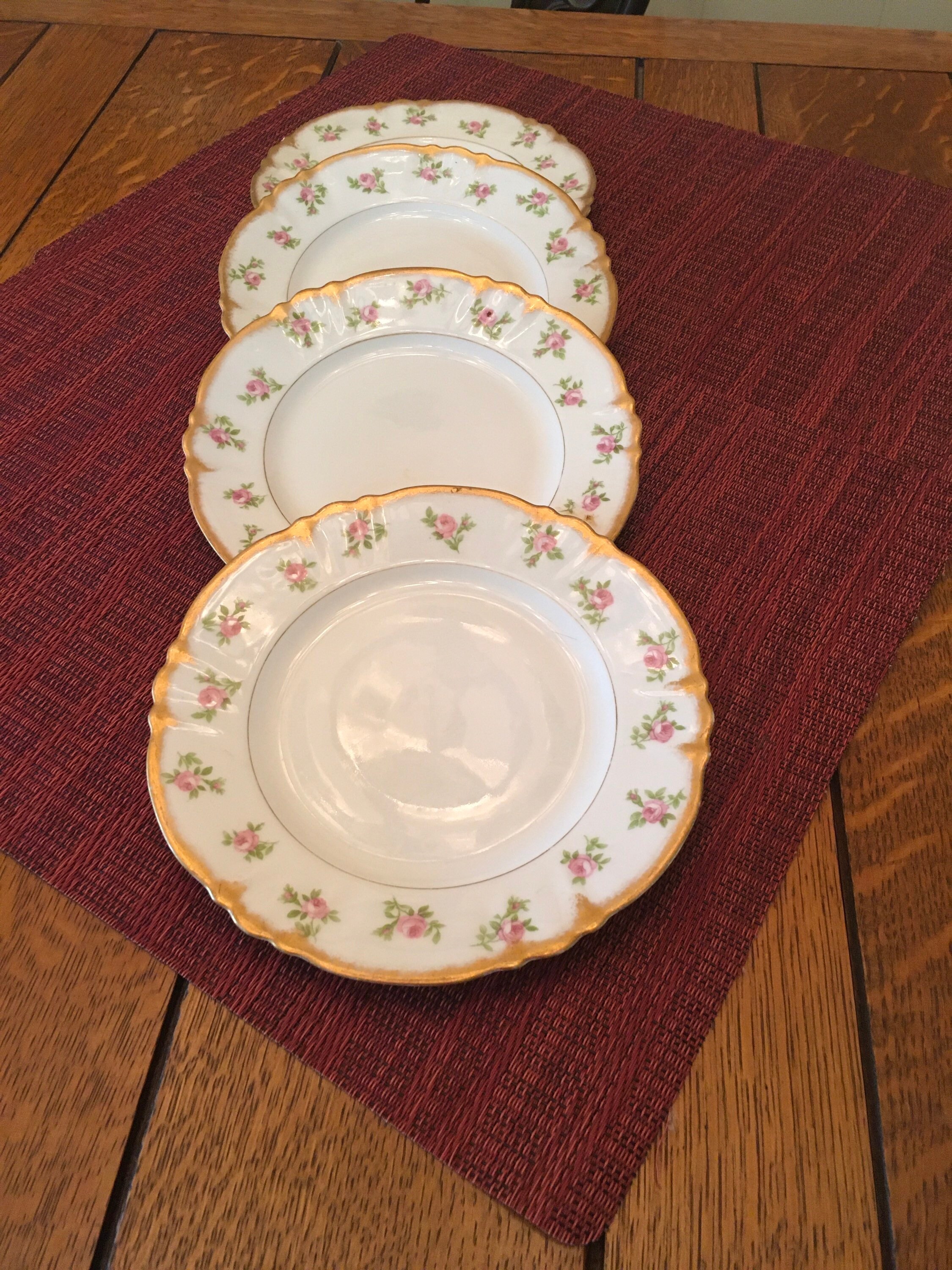 Set of French Dessert plates