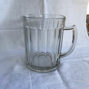 Vintage glass pitcher