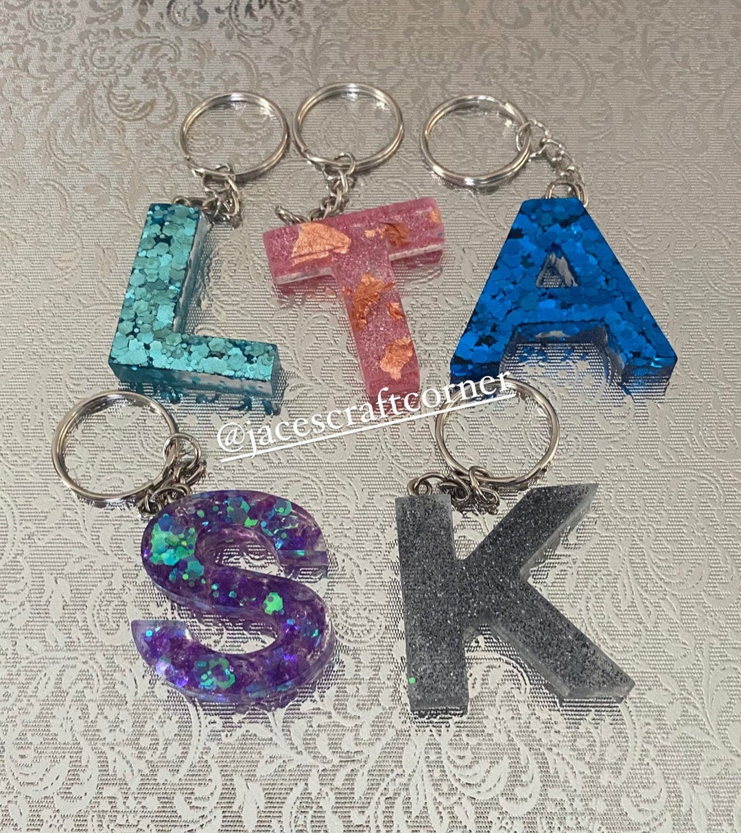 Alphabet Keychains - Etsy