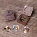 Personalized Guitar Picks with Case, Custom Photo Guitar Pick Holder, Guitar Gifts for Him Dad Grandpa, Father's Day Birthday Christmas Gift product logo